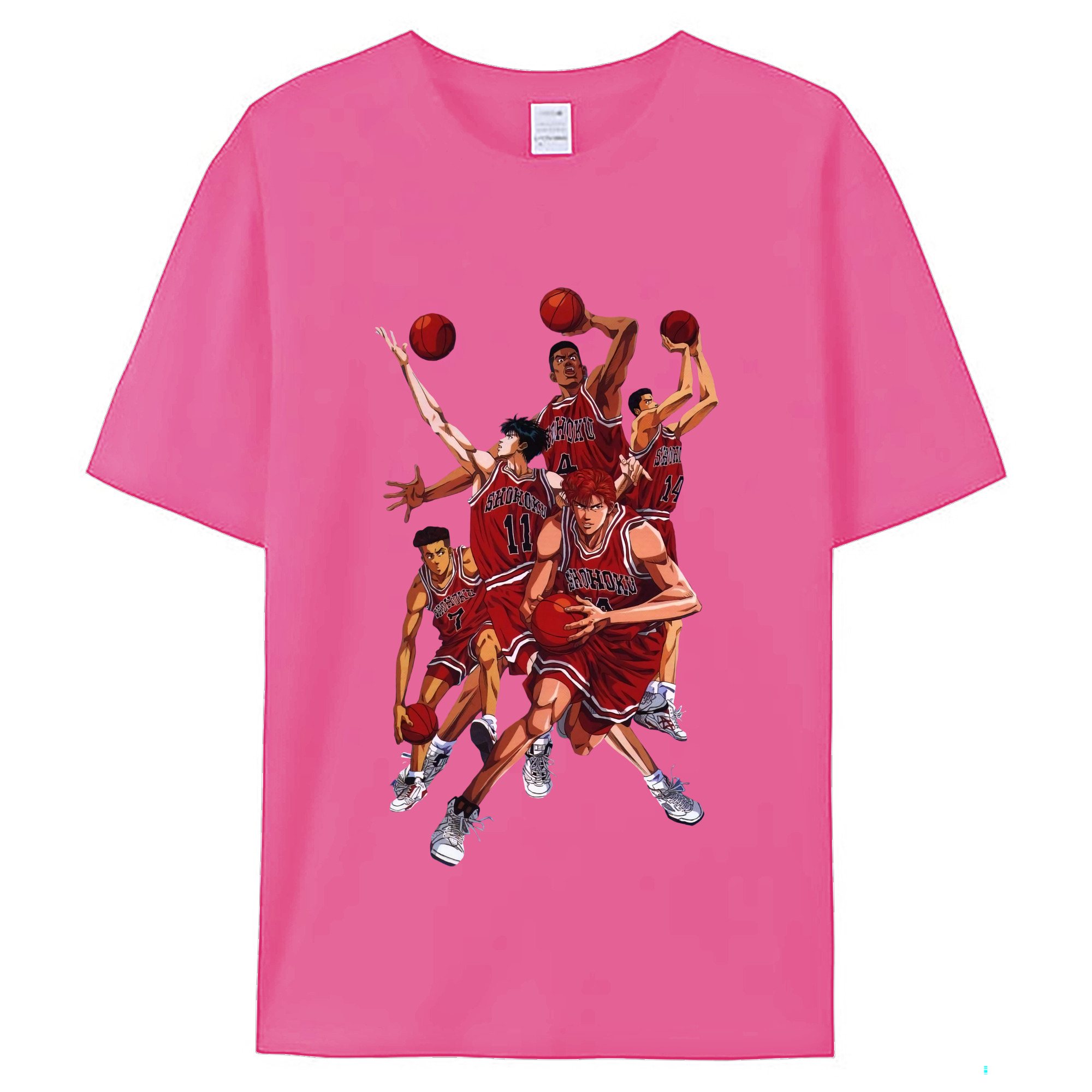 （画像用） SLAM DUNK／スラムダンク レディースカジュアルプリントTシャツ（綿100％）